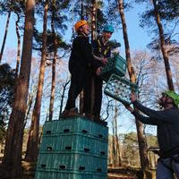 Crate Stack on Traditional Course